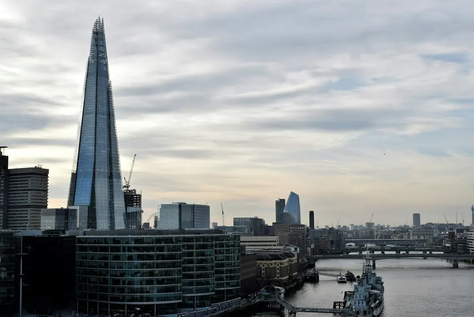 The Shard viewed across the River Thames in London